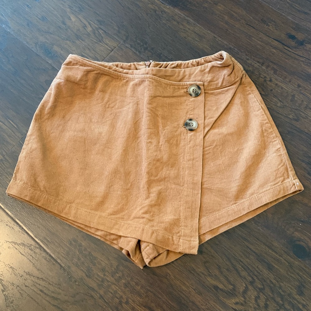 Cotton Candy LA Taupe Corduroy Skort Size S